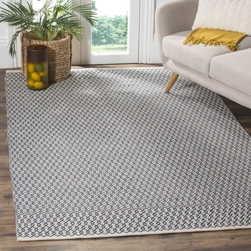 Vista 16 de SAFAVIEH Colección Montauk - Alfombra decorativa de 2 pies 3 pulgadas x 4 pies, color marfil y negro, hecha a mano de algodón estilo bohemio rural