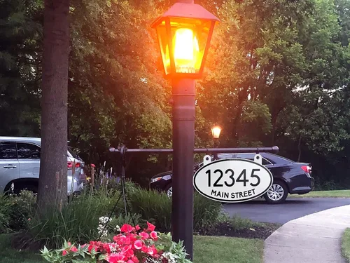 Vista 7 de Letrero reflectante para colgar en buzón de correo, doble cara