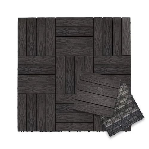 Vista 30 de NewTechWood UltraShield Naturale - Azulejo compuesto para exteriores (1 pie x 1 pie), color rosa de Seúl (10 pies cuadrados por caja)
