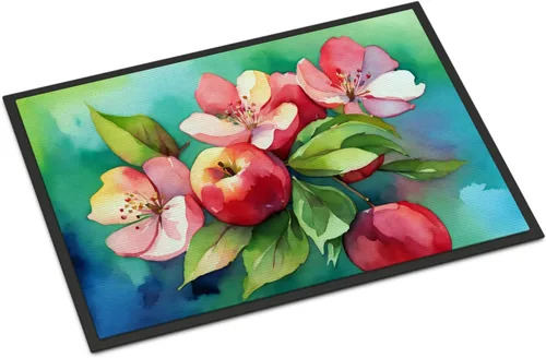 Vista 9 de Caroline's Treasures DAC1621MAT - Felpudo con diseño de camelia en acuarela de 18 x 27 pulgadas, tapete para puerta delantera, para interiores