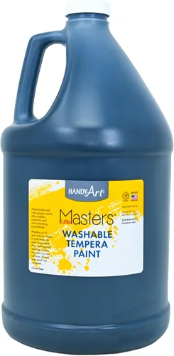 Vista 20 de Handy Art Little Masters - Pintura lavable, 16 onzas, color negro Bright & Mixable, High Opacity, Washable Colors for Classroom, Students, Kids