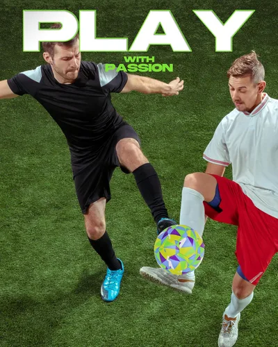 Vista 5 de American Challenge Tempo Balón de fútbol – Balón de fútbol profesional para campos de césped – Pelotas de fútbol duraderas cosidas a máquina de TPU