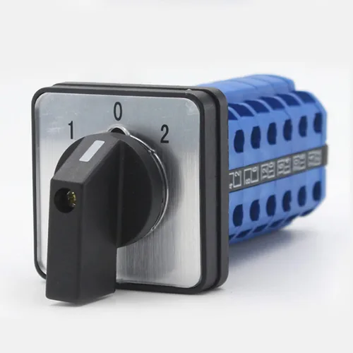 Vista 4 de Interruptor selector de cambio universal, interruptor de transferencia de potencia, 4 posiciones 8 terminales, LW26-20 6E1111/2 220V 20A Motor
