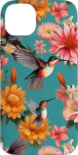 Vista 15 de Funda para iPhone 17 de colibríes en vuelo