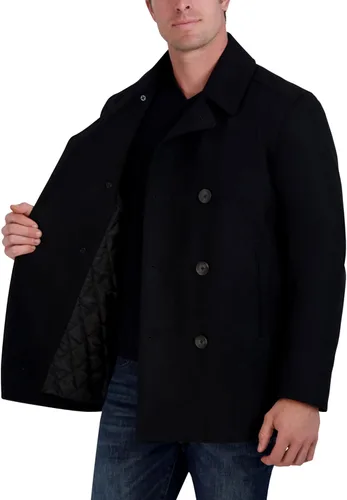 Vista 3 de Nautica Abrigo clásico de doble botonadura para hombre