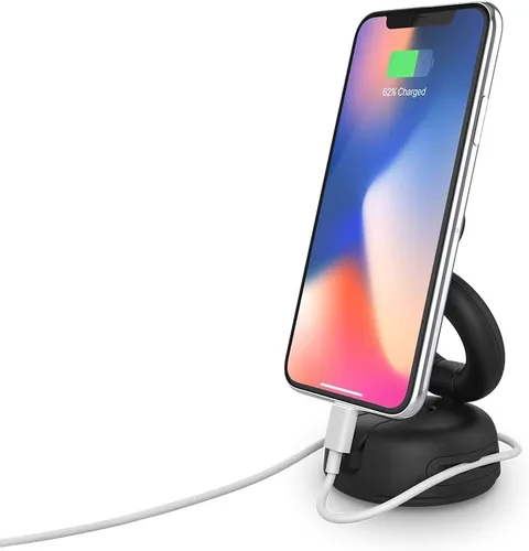 Vista 3 de PopSockets - Soporte multiusos para teléfono para salpicadero, parabrisas y escritorio - Negro