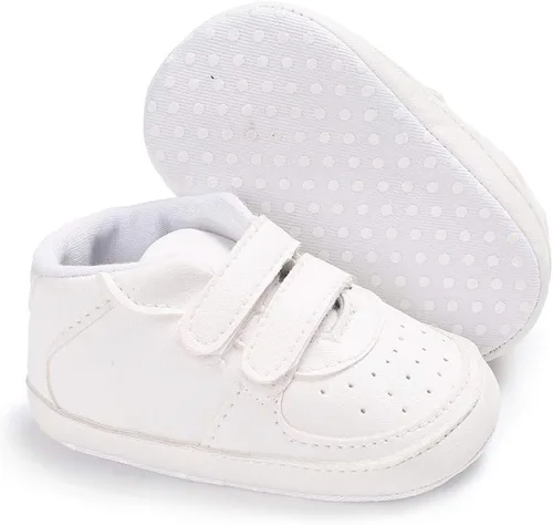 Vista 2 de Zapatos de bebé para niños Prewalker con cordones casuales
