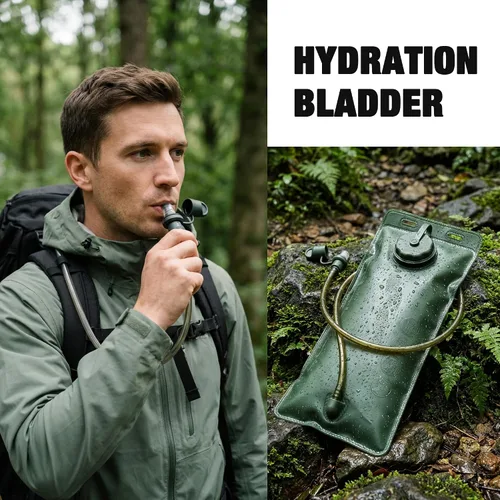 Vista 6 de Mardingtop Bolsa de hidratación, bolsa de agua a prueba de fugas de 2.5 litros, mochila de hidratación militar de repuesto para senderismo