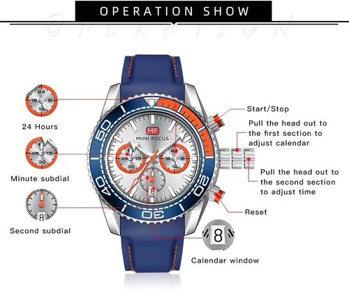 Vista 7 de AIMES Watch for Men Sport Military Waterproof Chronograph Mens Watches Analog Quartz Big Face Classic Stylish Fashion Casual Designer Business Work