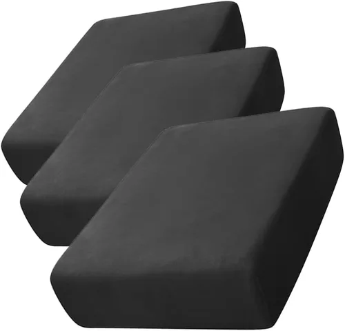 Vista 62 de CONRUSER Funda de cojín elástica de terciopelo suave, funda de cojín de felpa de terciopelo suave, fundas de sofá, protector de muebles con parte
