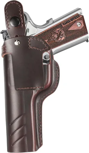 Vista 6 de OWB 1911 Holster - Top Grain Leather for Most 1911 Style Compatible with Colt, Kimber, Springfield, Tisas & More Fits 4" & 5" Barrels