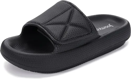 Vista 3 de Joomra Slides for Women and Men Recovery Pillow Slippers Diabetic Sandals Adjustable Strap Dual Cushioned Thick Sole