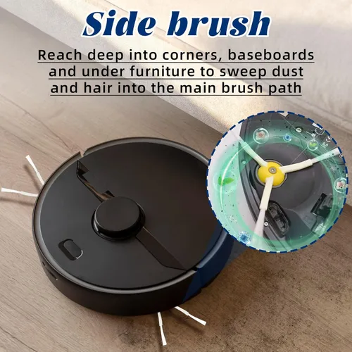 Vista 6 de Paquete de 8 cepillos laterales de repuesto para IRobot Roomba 600 700 800 900 Series 694 675 671 860 960 980 770 614 650 665 690 761 780 790 870