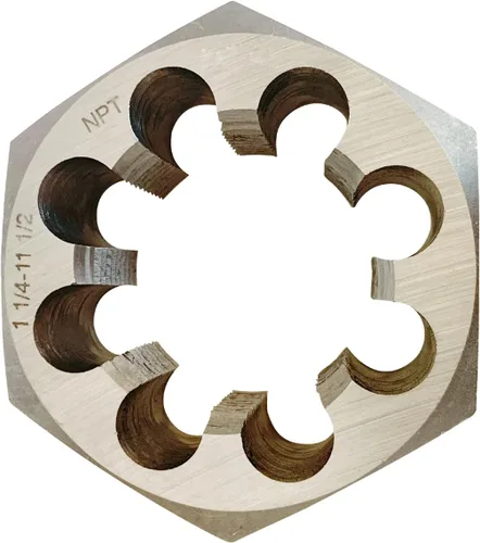 Vista 2 de NPT Tubo Hex Troquel Cartbon Acero 1-1/2 "-11 1/2