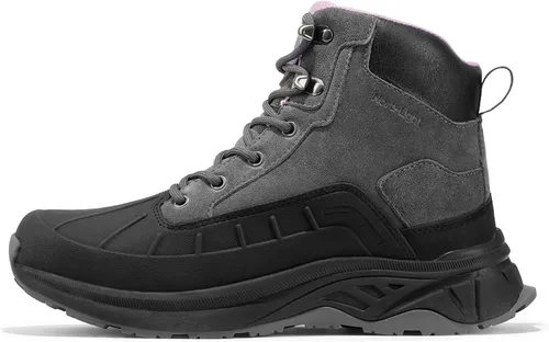 Vista 8 de NORTIV 8 Botas de senderismo impermeables para mujer, botas de senderismo al aire libre para senderismo
