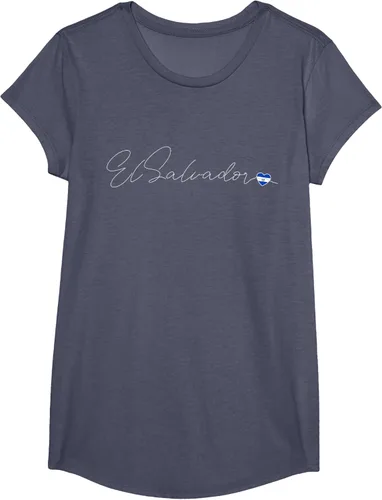 Vista 16 de Camiseta Simple Love El Salvadoreño con diseño de corazón en El Salvador