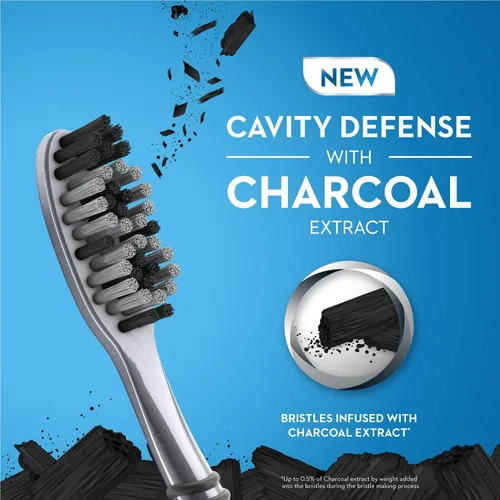 Vista 4 de Oral-B Cavity Defense 123 Cepillo de dientes negro mediano (paquete de 4)