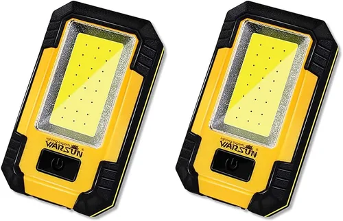 Vista 9 de WARSUN 2 luces LED de trabajo recargables magnéticas portátiles luz de trabajo 30 W 1200 lúmenes para camping reparación de automóviles, regalos