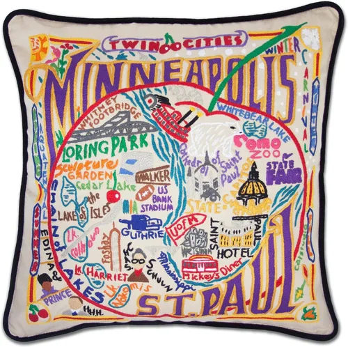 Vista 33 de Catstudio Portland (Oregon) - Almohada decorativa bordada