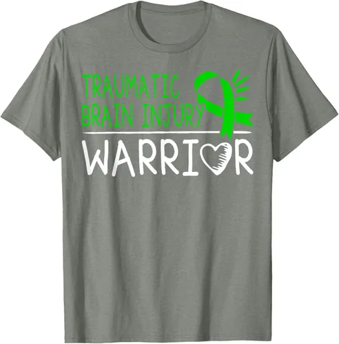 Vista 28 de Camiseta de lesión intracraneal - Camiseta de conciencia TBI, Negro, S