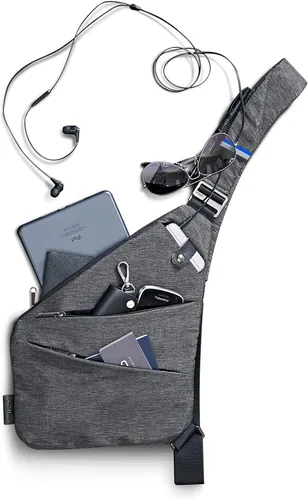 Vista 2 de NIID Sling Bags Mens Lightweight Crossbody Chest Casual Daypack Anti-theft Water Resistant Shoulder Backpack