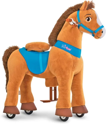 Vista 13 de PonyCycle Juguetes para montar Caballo negro esencial Modelo E (con freno/ 76 cm de altura/Tamaño 3) Pony Rider Animales caminantes Caballo balancín