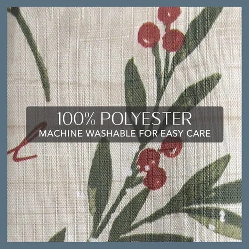 Vista 4 de Elrene Home Fashions Servilletas de tela para adornos de árboles navideños, juego de 4, 17 x 17 pulgadas