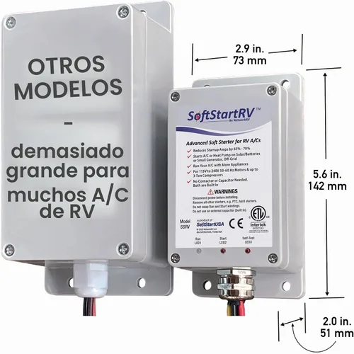 Vista 3 de SoftStartRV arranque suave para aire acondicionado de RV, kit de arranque suave de CA para aire acondicionado, fácil arranque incluso con un