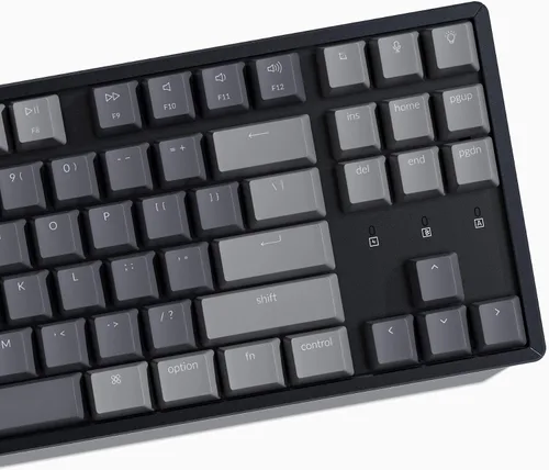 Vista 9 de Keychron K8 Tenkeyless Teclado mecánico inalámbrico para Mac Bluetooth RGB retroiluminación multitarea tipo C con cable TKL Gaming Keyboard