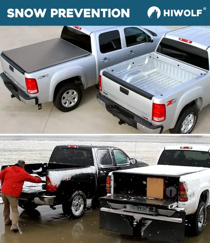 Vista 7 de Cubierta enrollable suave para cama de camioneta, compatible con Frontier 2005-2026 y Suzuki Equator 2009-2012 de 5 pies (59.5") con sistema