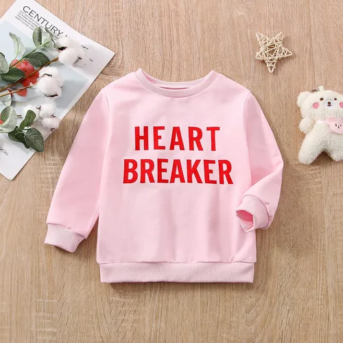 Vista 222 de Traje de San Valentín para bebé, niña, niño, traje de San Valentín, sudadera de manga larga con estampado de corazón