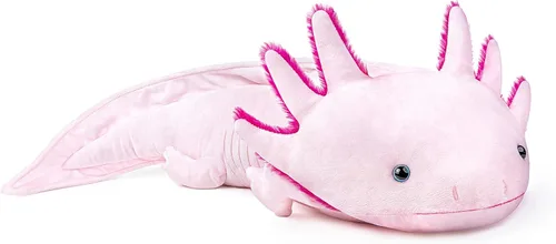 Vista 7 de Axolotl - Juguete de peluche de simulación de ajolote azul de 20 pulgadas, lagarto espeluznante lindo juguete de peluche real, colección de regalo