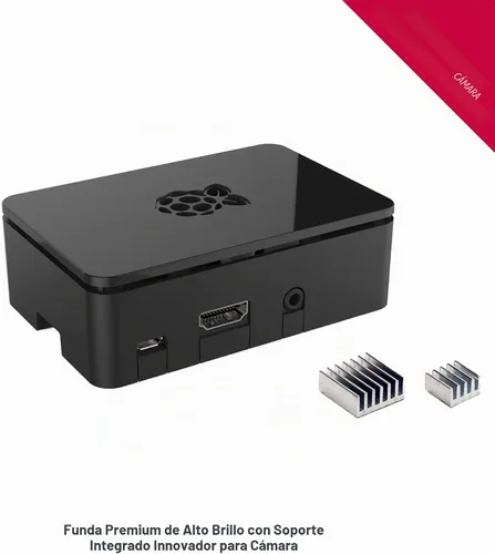 Vista 5 de CanaKit Raspberry Pi 3 B+ (B Plus) Kit de arranque (32 GB EVO+ Edition, Premium Black Case)