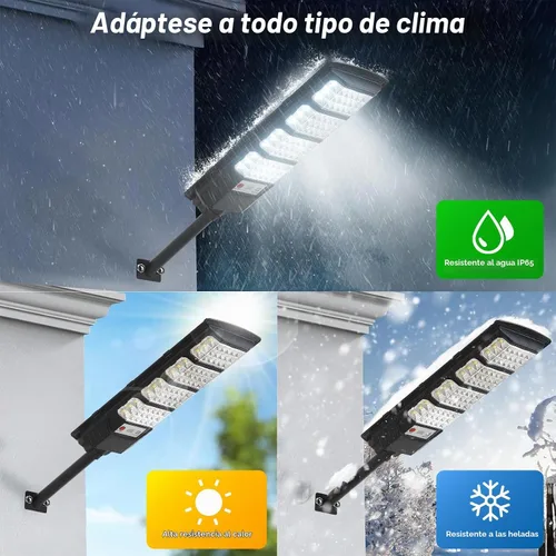 Vista 3 de Luz Solar de Calle al Aire Libre Impermeable, Luz Solar con Sensor de Movimiento, Luz LED Solar del Atardecer al Amanecer para Inundación