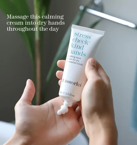 Vista 5 de THISWORKS Stress Check Kind Hands 2.5 fl oz - Crema de manos para piel seca Crema nutritiva de manos con manteca de karité y vitamina E para piel