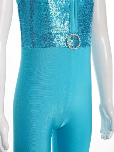 Vista 41 de JEATHA Mono de discoteca hippie brillante de los años 70 para niñas y niñas, con lentejuelas brillantes, disfraz de baile funky