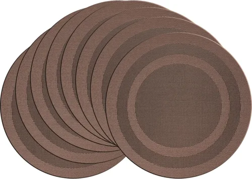 Vista 21 de PIGCHCY Juego de 4 manteles individuales en forma de cuña para mesa de comedor, tejido cruzado, lavables, resistentes al calor, manteles Bambúes