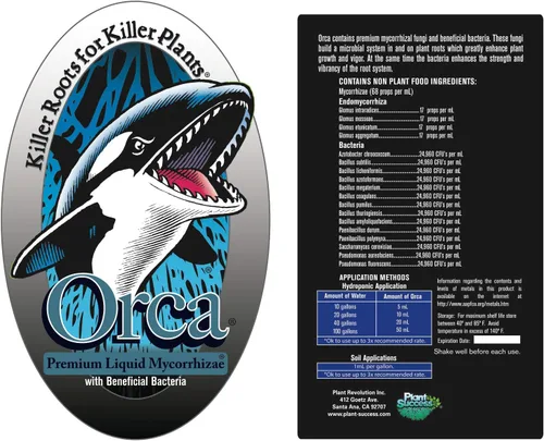 Vista 2 de Plant Success Fertilizante Orca PRPS128, 1 galón, negro