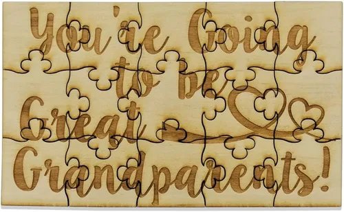 Vista 18 de You're Going to Be a Godmother - Rompecabezas de madera de tilo de 15 piezas, anuncio sorpresa de embarazo