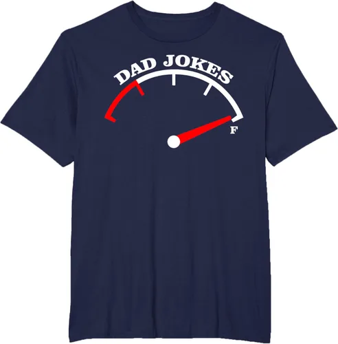 Vista 37 de Día del Padre Dad Jokes Fuel Car Pun Cargando Camiseta Padre, Negro