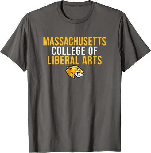 Vista 21 de Mass Liberal Arts MCLA Trailblazers - Camiseta apilada, Negro