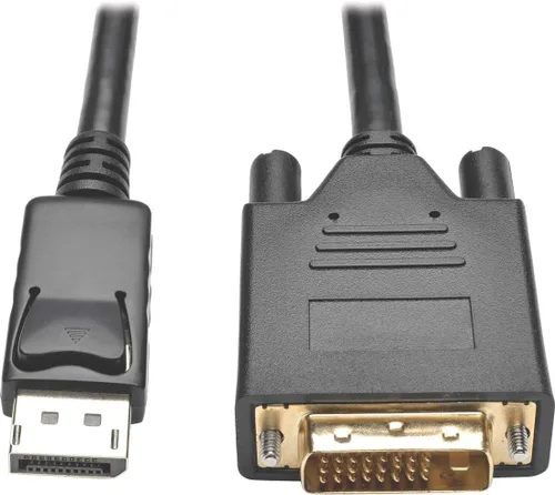 Vista 3 de Tripp Lite Adaptador de cable activo DisplayPort a DVI, DP 1.2 con cierres, DP a DVI (M/M), DP2DVI, 1080p, 3 pies (P581-003-V2)
