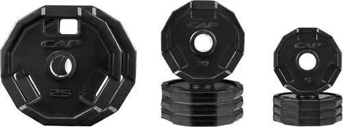 Vista 14 de CAP Barbell 2-Inch Olympic Cast Iron Plate Weight Set 75-285 lbs Multiple Options