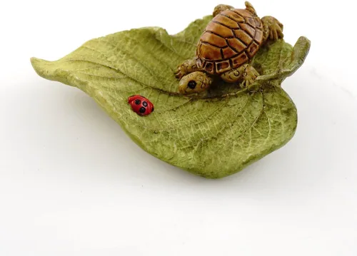 Vista 14 de Top Collection - Estatua miniatura para jardín de hadas y terrario Poco hada bostezando