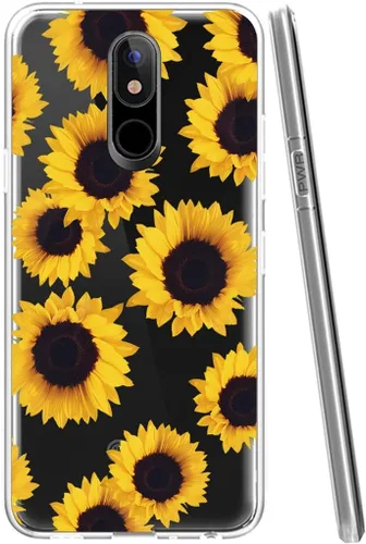 Vista 2 de Funda para LG Stylo 4 Plus, para LG Q Stylus/para LG Q Stylo+ para niñas y mujeres, lindo patrón delgado transparente suave y flexible TPU trasero