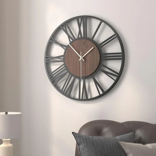 Vista 41 de Cuspin Reloj de pared de 24 pulgadas con engranajes, reloj de metal