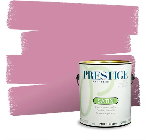 Vista 669 de Prestige Paints Pintura exterior e imprimación en uno, 1 galón, plano, coincidencia comparable de Valspar* Amber Rose*