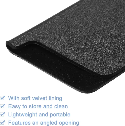 Vista 3 de uxcell Protectores de bordes de cuchillos de 4.7 x 1 pulgadas, fundas de plástico ABS para cuchillos, funda protectora universal para cuchillos