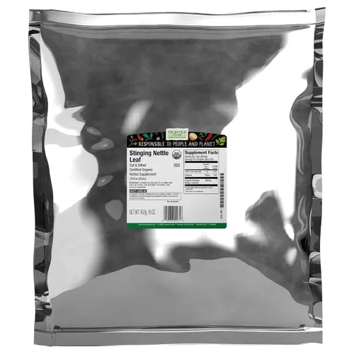 Vista 2 de Frontier Co-op Hoja de ortiga picante orgánica cortada y tamizada 0.99 oz