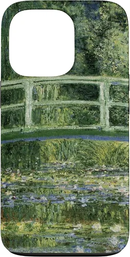 Vista 10 de Monets - Carcasa para iPhone 17 con diseño de lirios de agua y puente japonés
